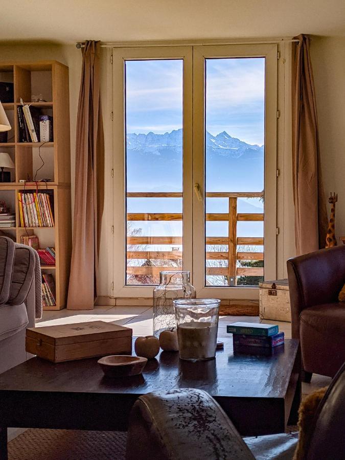 Maison Familiale En Montagne Avec Vue Merveilleuse Sur Le Massif De Belledonne Saint-Bernard  Buitenkant foto